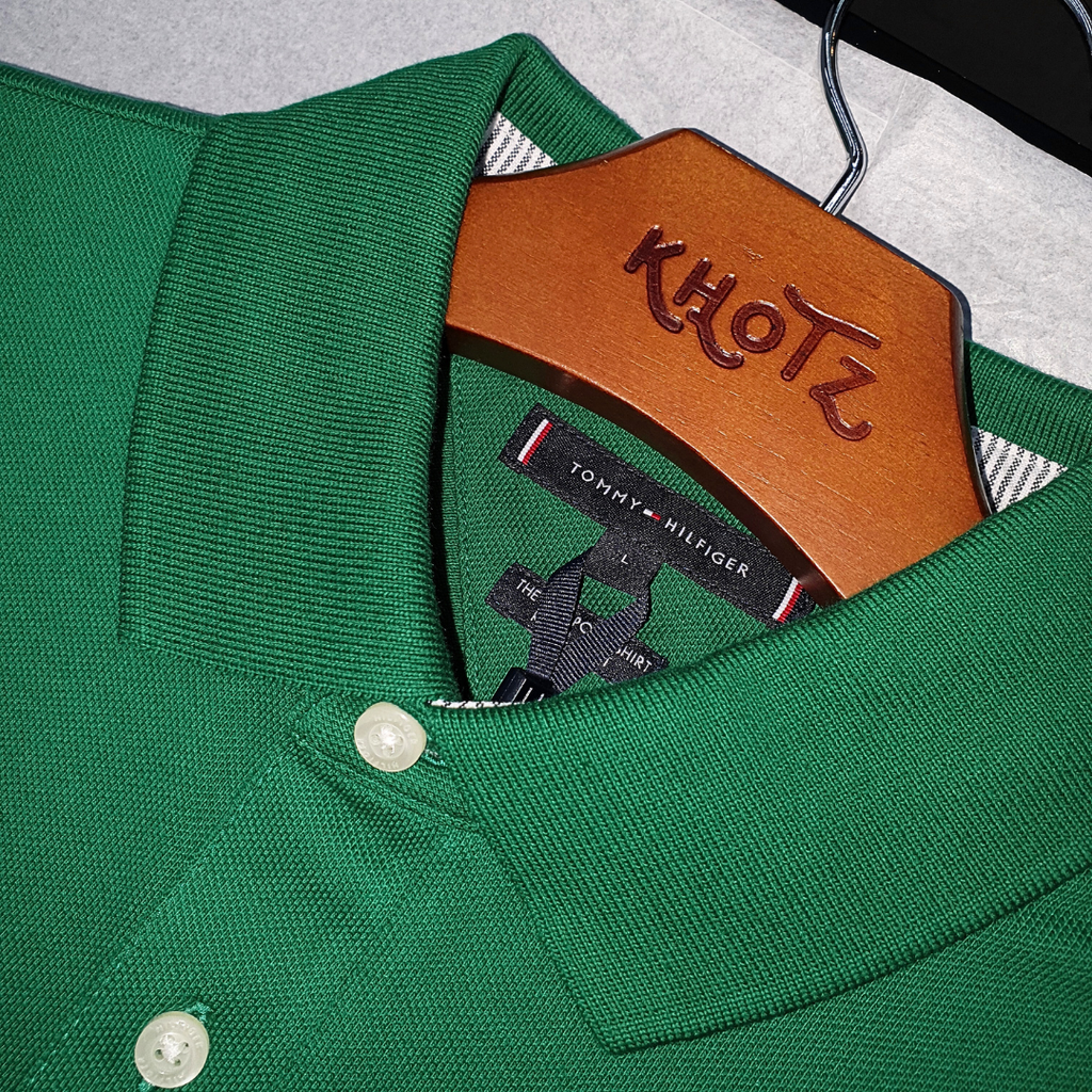 Polo Tommy Hilfiger Masculina Verde Floresta 1985 Regular Fit