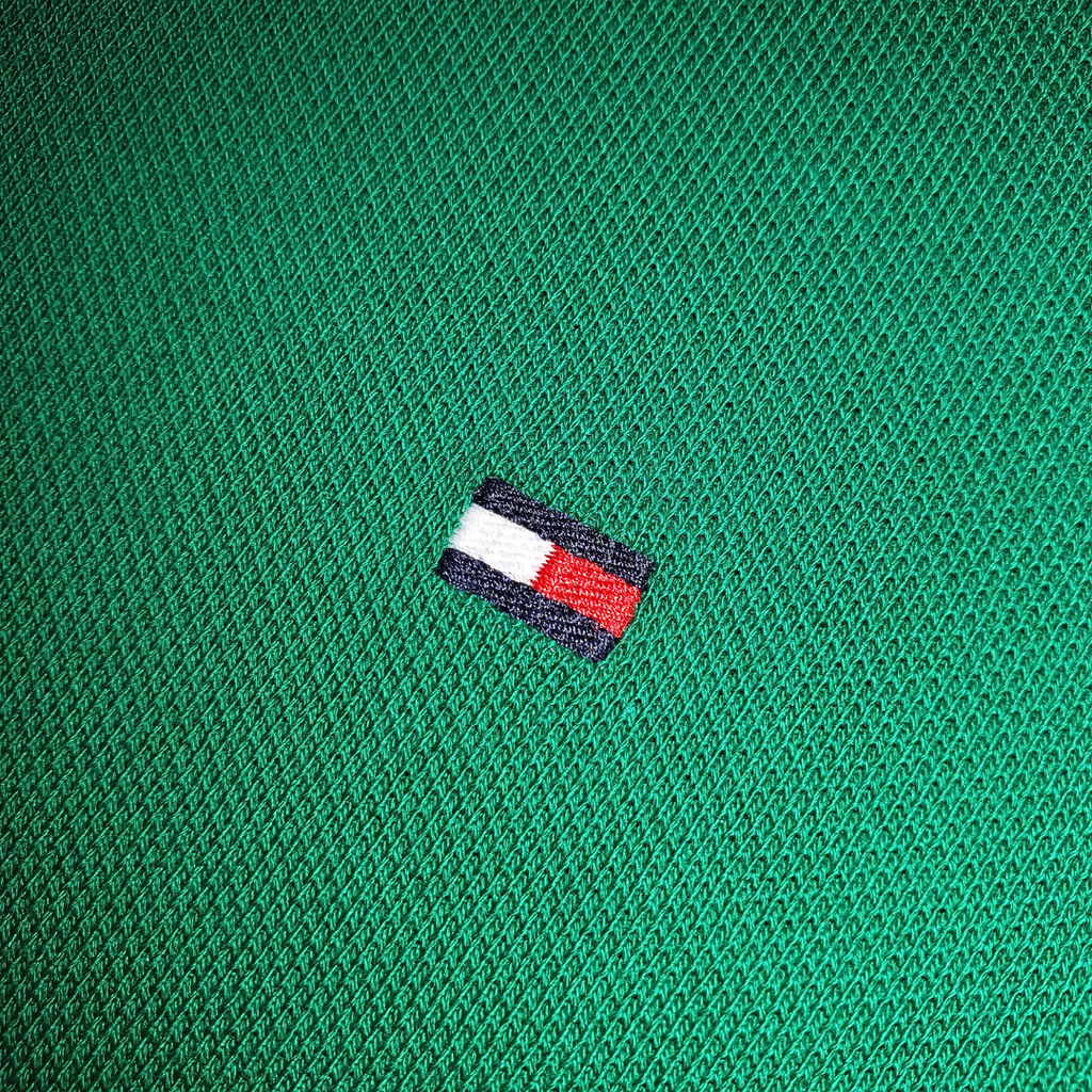 Polo Tommy Hilfiger Masculina Verde Floresta 1985 Regular Fit