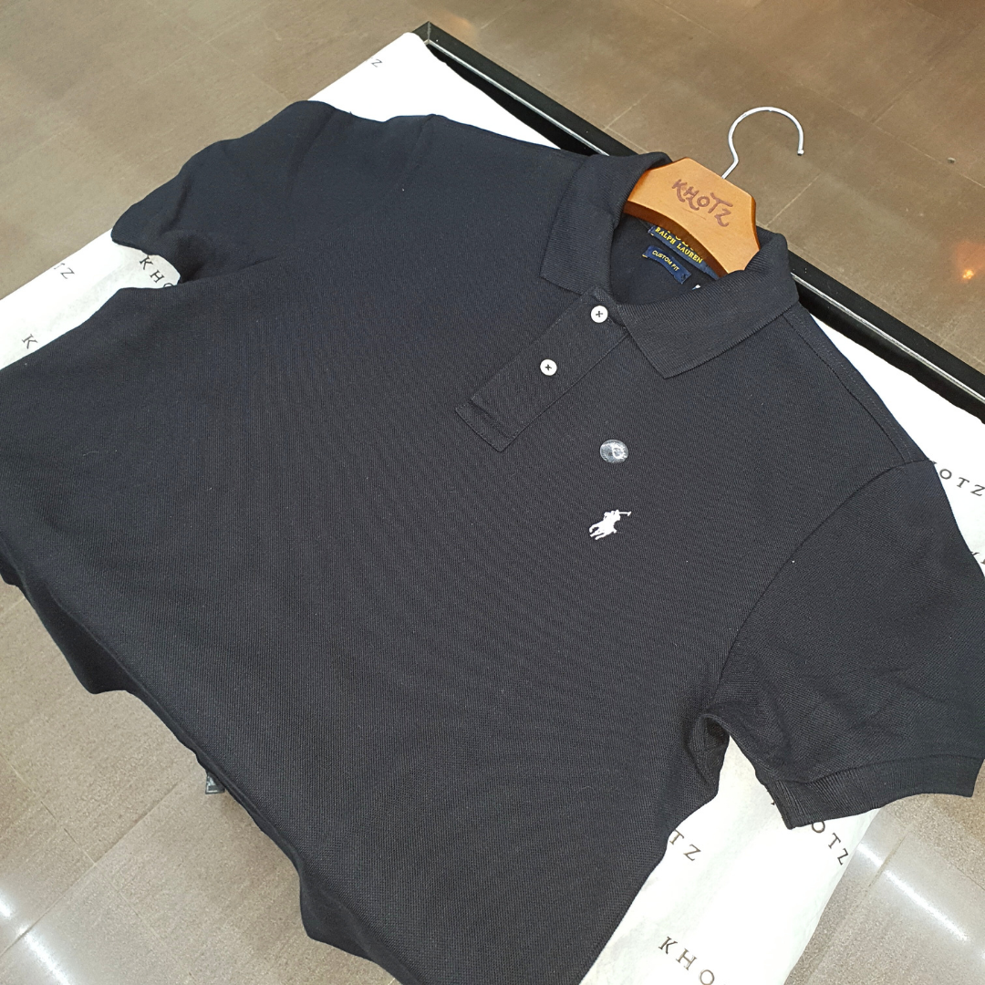 Polo Ralph Lauren Masculina Preta Pony Branco