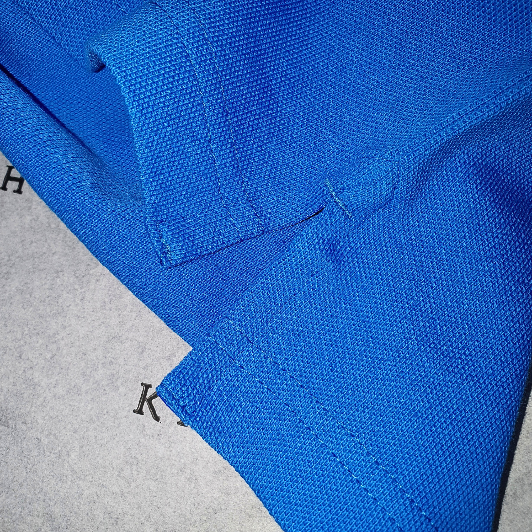 Polo Tommy Hilfiger Masculina  Azul Piscina 1985 Regular Fit