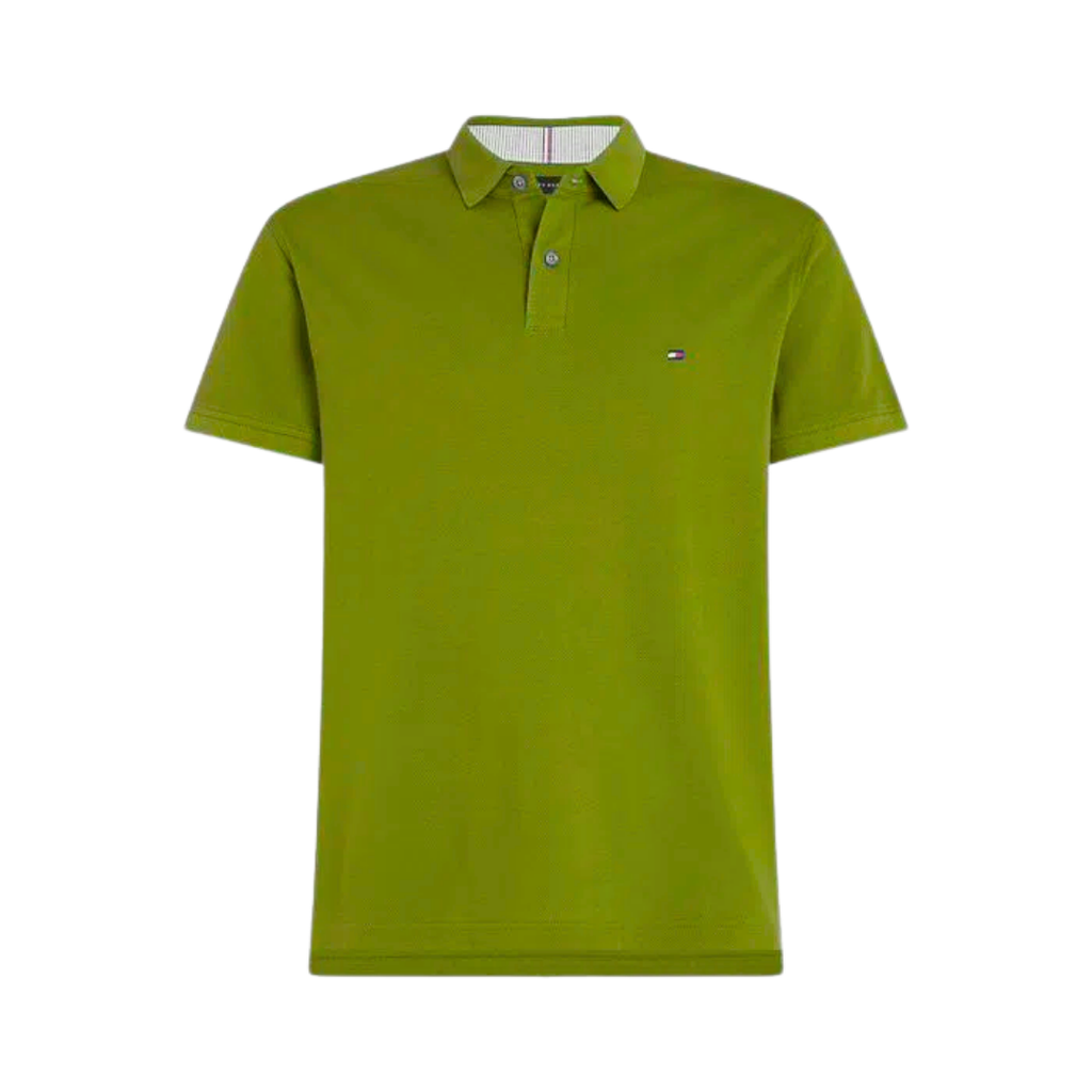 Polo Tommy Hilfiger Masculina  Verde Exercito 1985 Regular Fit