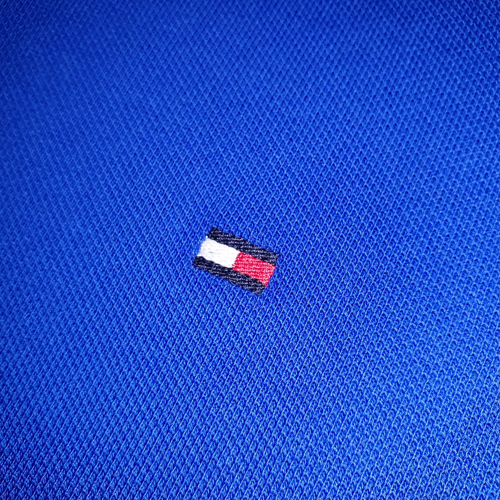 Polo Tommy Hilfiger Masculina  Azul Royal 1985 Regular Fit