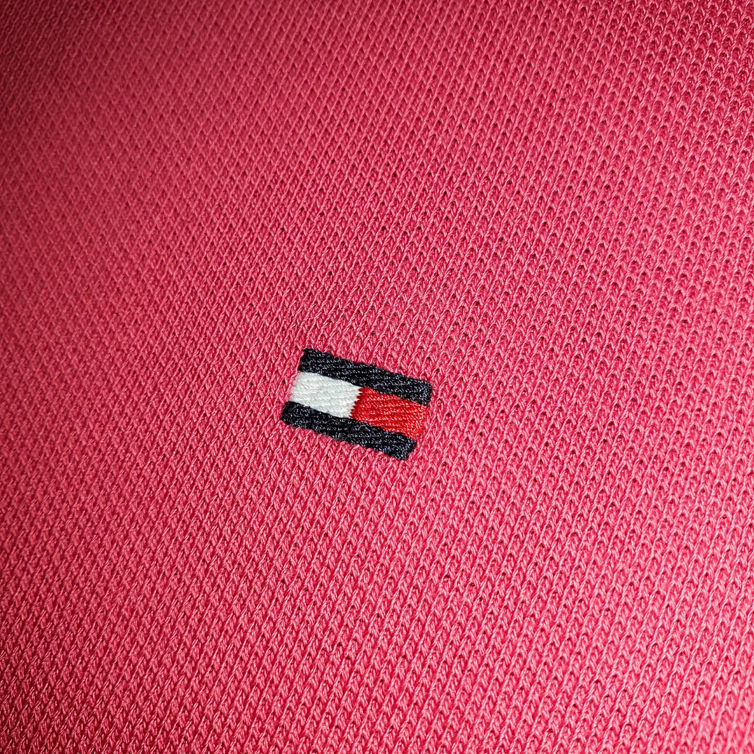 Polo Tommy Hilfiger Masculina Goiaba 1985 Regular Fit