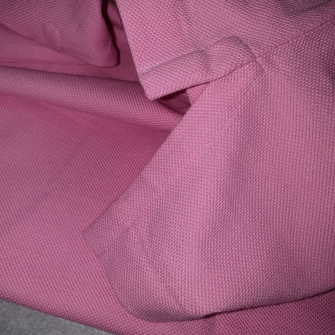 Polo Ralph Lauren Masculina Rosa Claro Pony Azul
