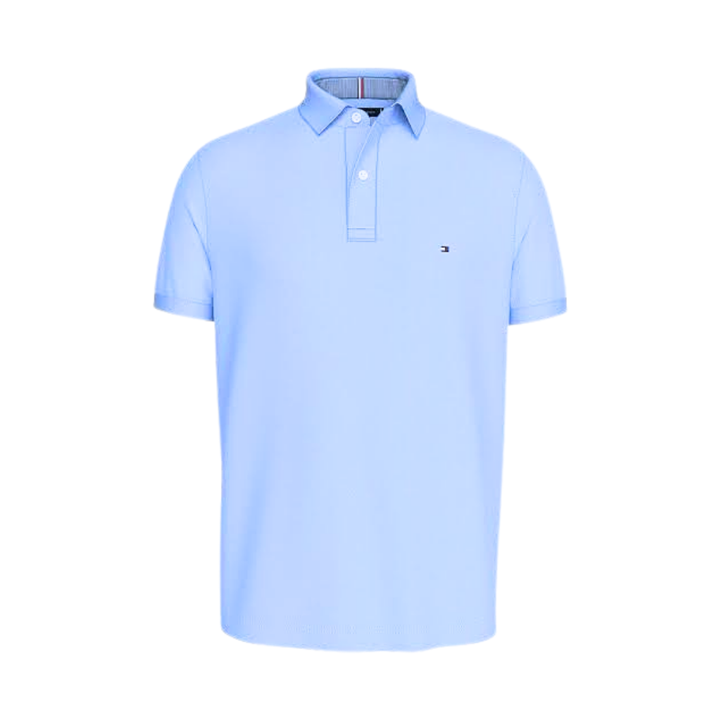 Polo Tommy Hilfiger Masculina Azul Bebê 1985 Regular Fit
