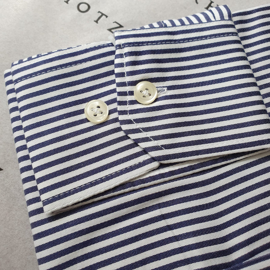 Camisa Ralph Lauren Masculina Azul Petróleo Listras Executiva Pony Bordô