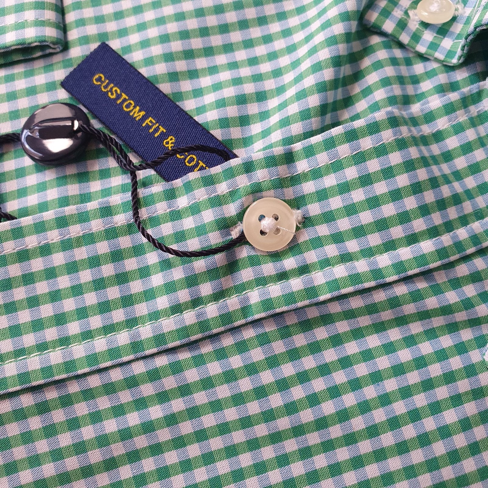 Camisa Ralph Lauren Masculina Micro Xadrez Verde Cidreira Pony Rosa