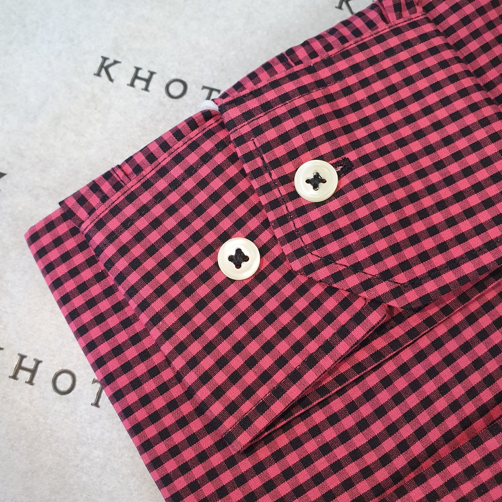 Camisa Ralph Lauren Masculina Micro Xadrez Pitaya Pony Preto