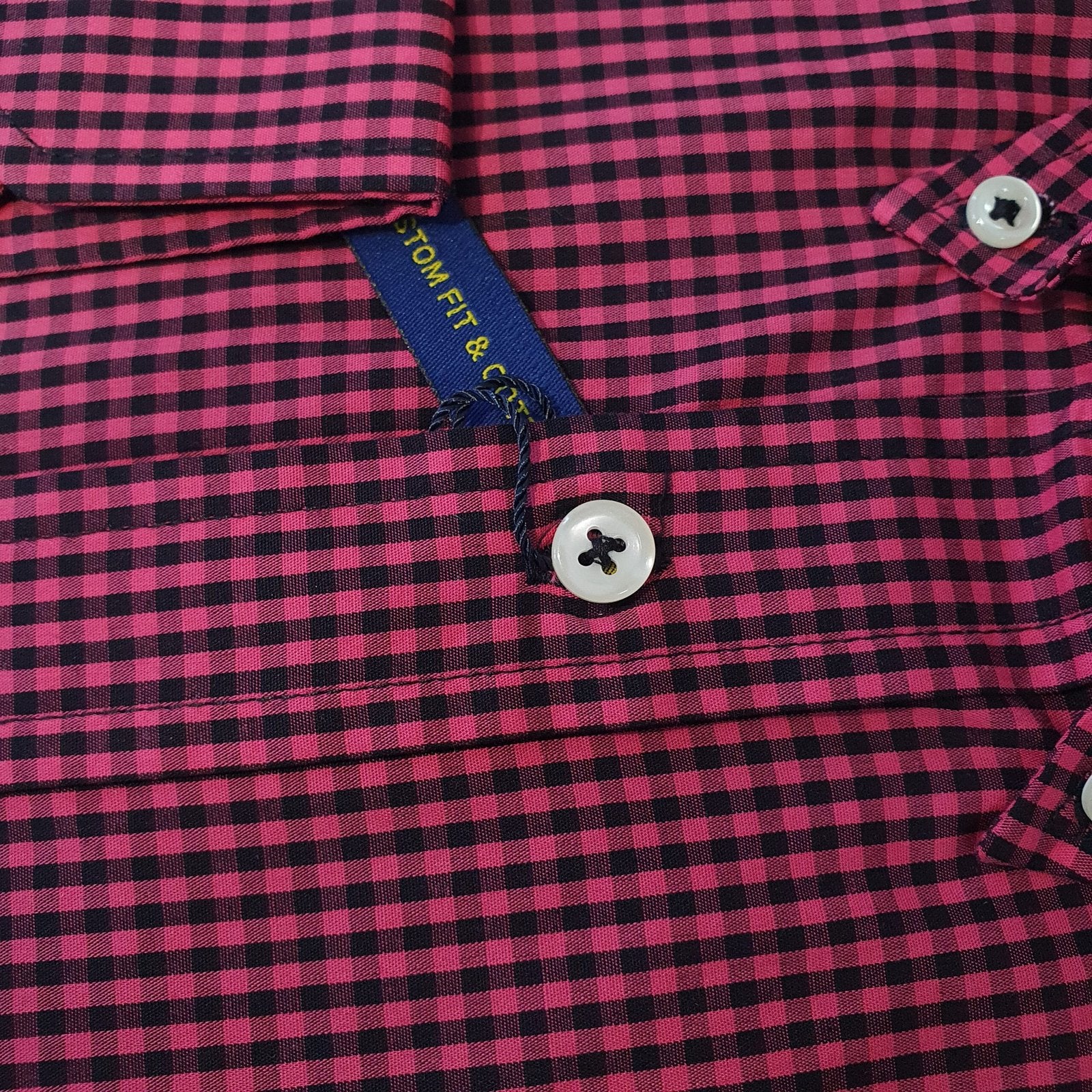 Camisa Ralph Lauren Masculina Micro Xadrez Pitaya Pony Preto