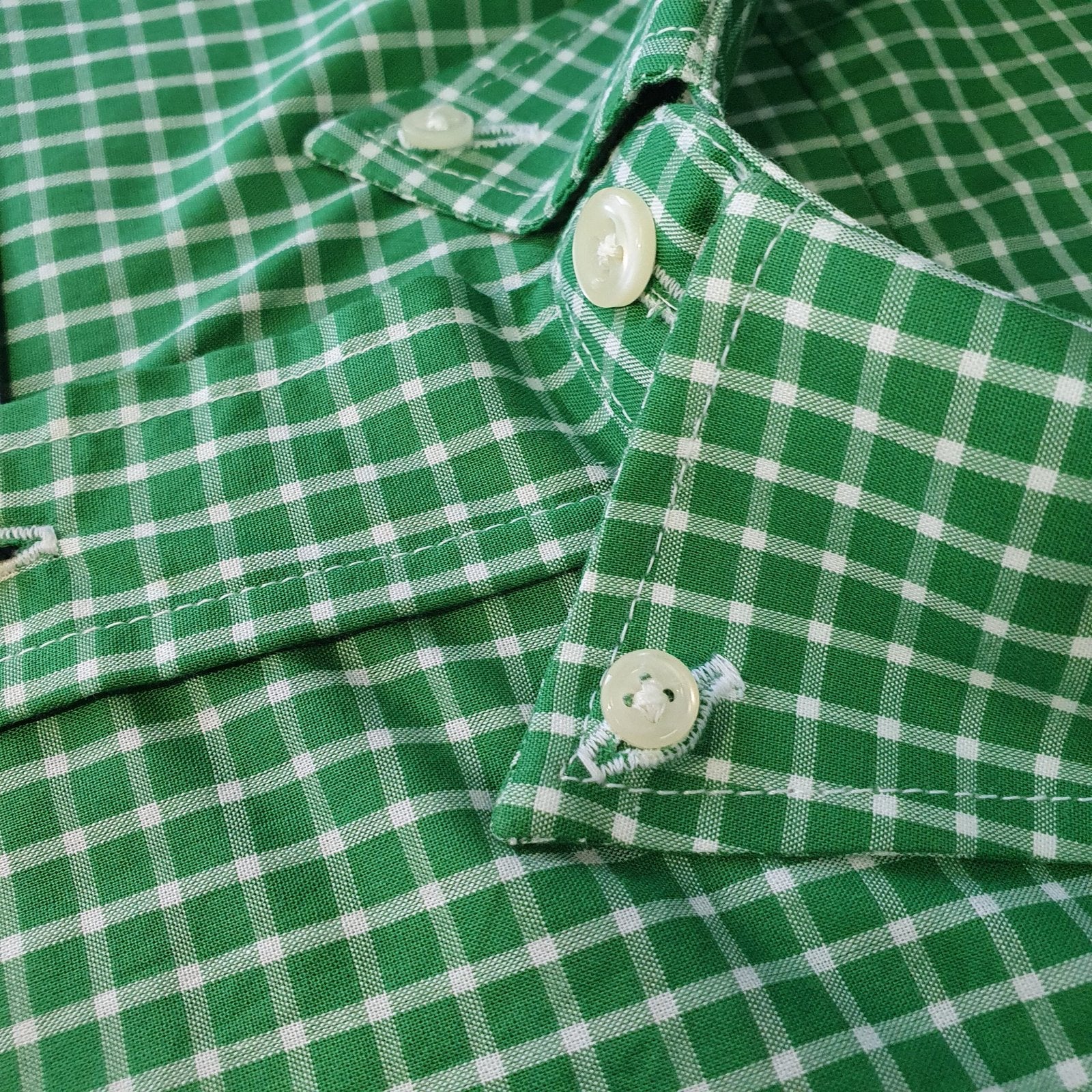 Camisa Ralph Lauren Masculina Xadrez Verde Listras Brancas Pony Laranja