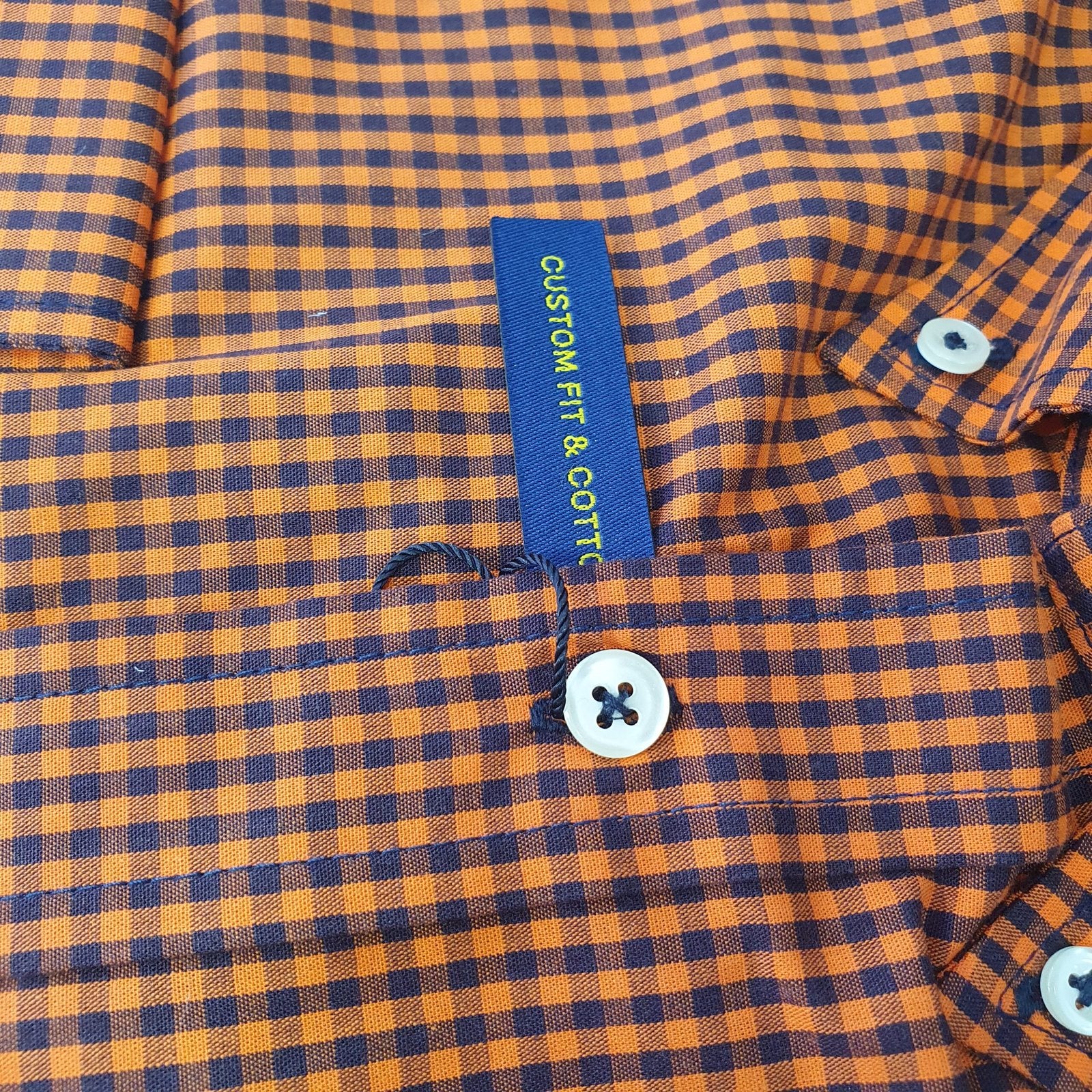Camisa Ralph Lauren Masculina Micro Xadrez Australiano Caramelo Pony Branco