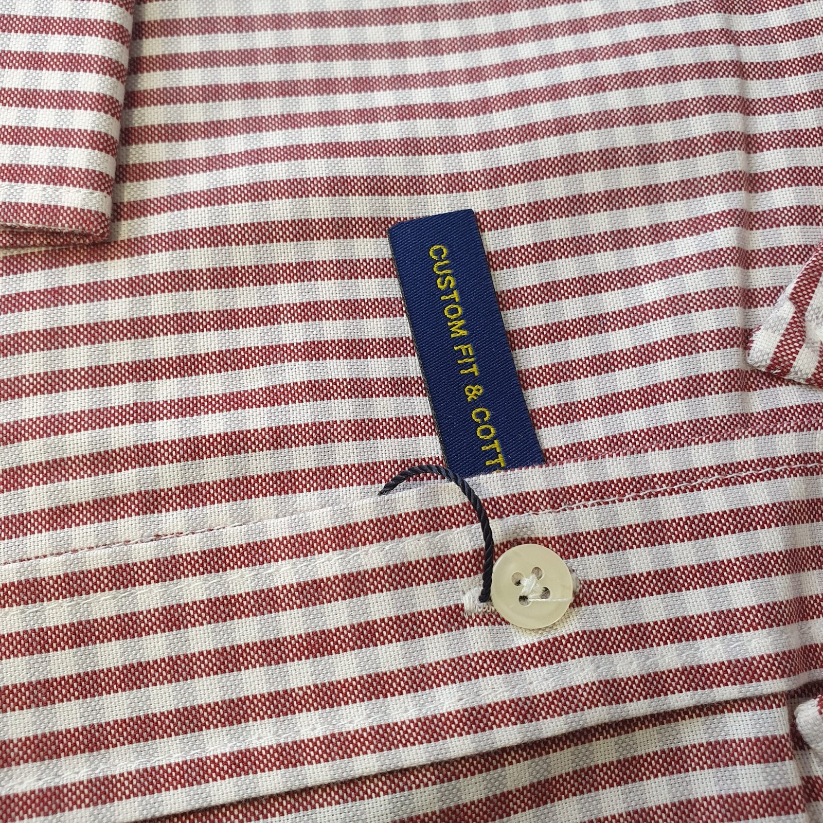 Camisa Ralph Lauren Masculina Bordô Listras Brancas Pony Azul