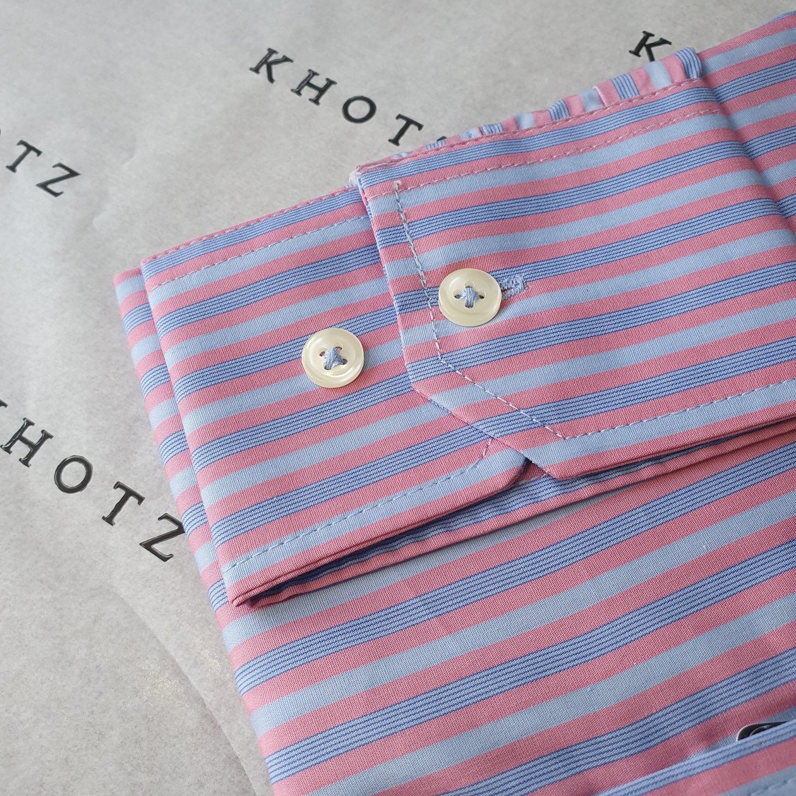 Camisa Ralph Lauren Masculina Lilás Listras Pony Azul