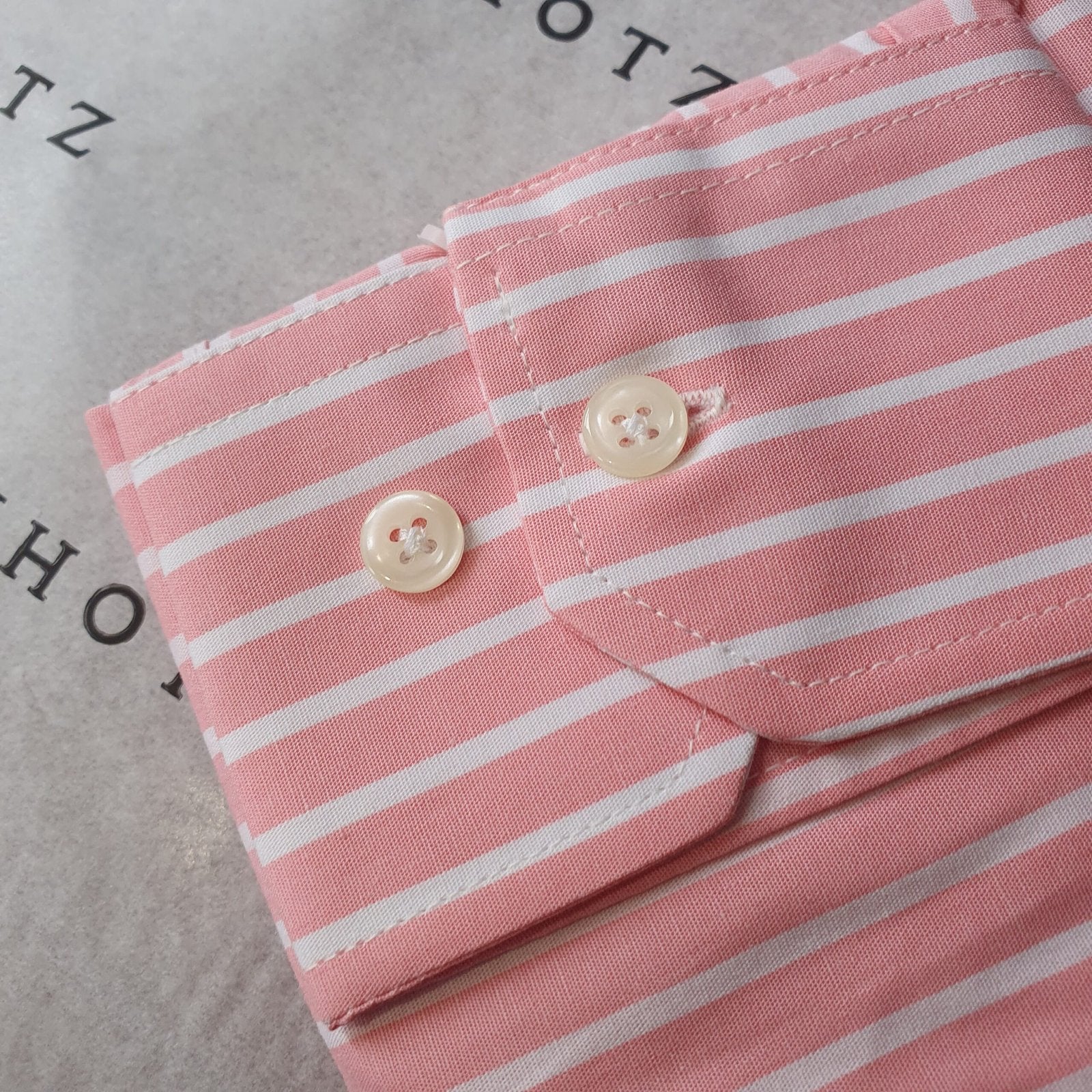 Camisa Ralph Lauren Masculina Rosa Listras Europa Pony Azul Gelo