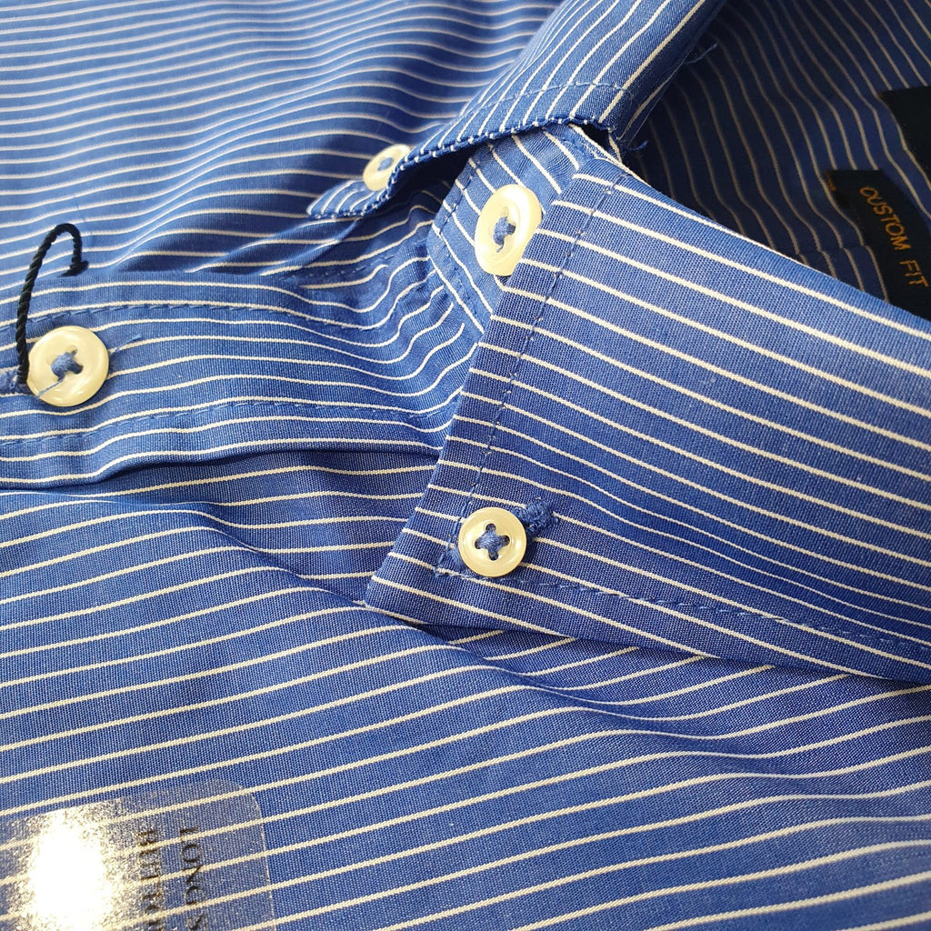 Camisa Ralph Lauren Masculina Azul Cintilante Listras Pony Vermelho