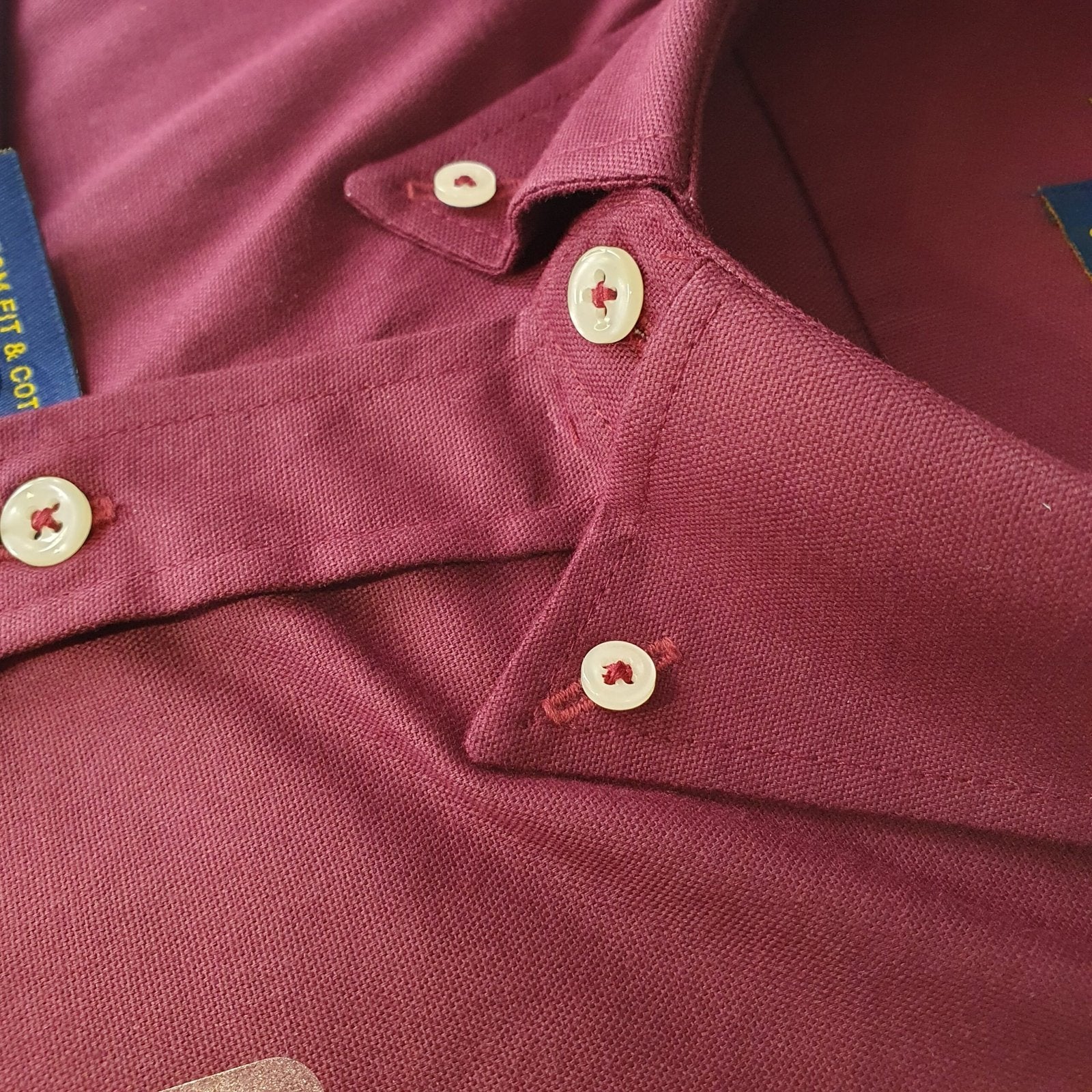 Camisa Ralph Lauren Masculina Oxford Bordô Pony Colorido
