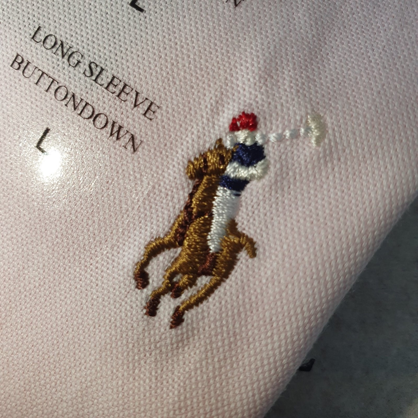 Camisa Ralph Lauren Masculina Oxford Rosa Bebê Pony Colorido
