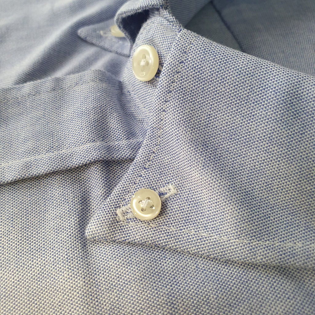 Camisa Ralph Lauren Masculina Oxford Azul Pony Colorido