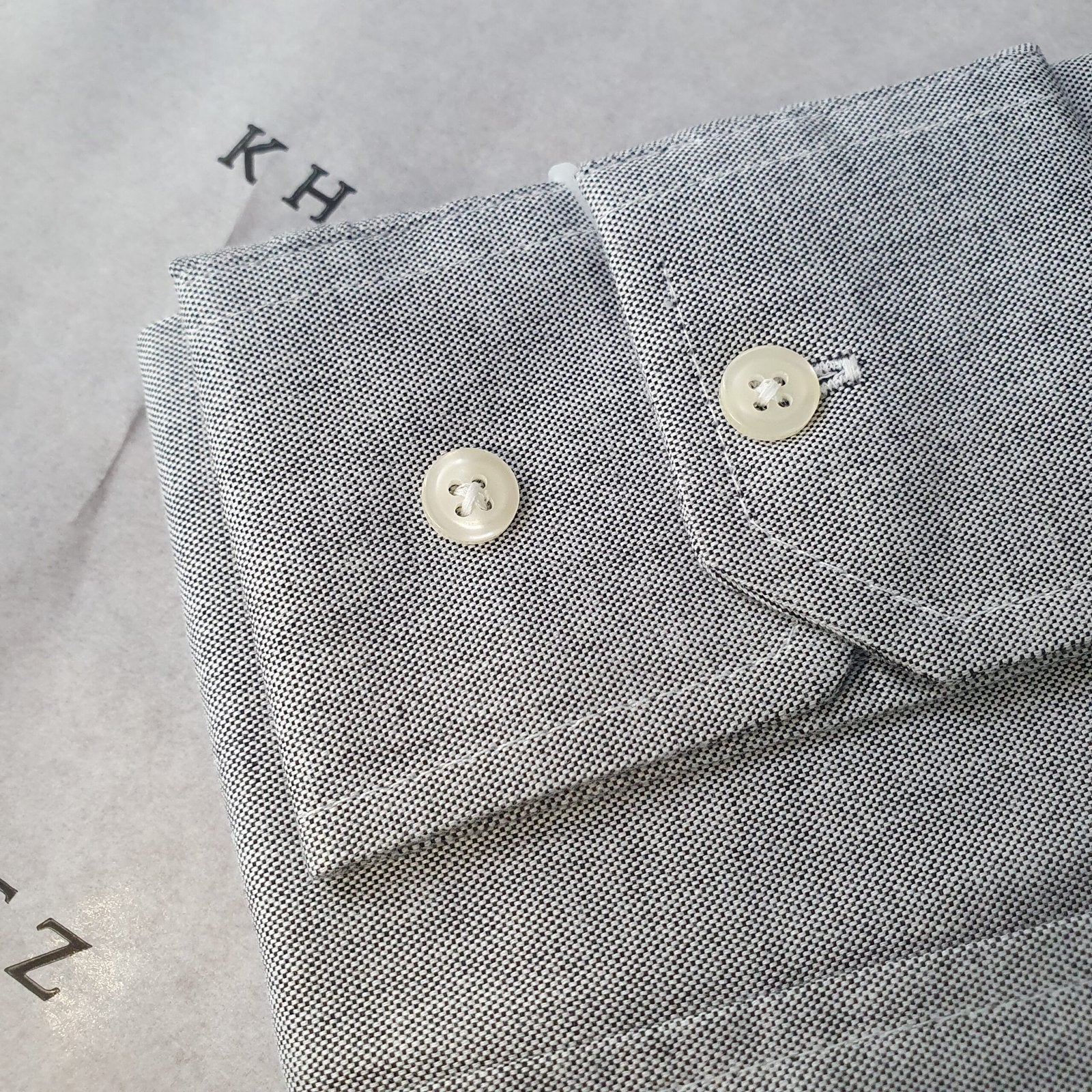 Camisa Ralph Lauren Masculina Oxford Cinza Espacial Pony Colorido