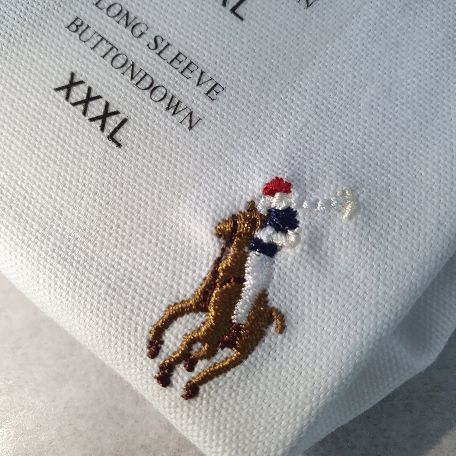 Camisa Ralph Lauren Masculina Oxford Branca Pony Colorido