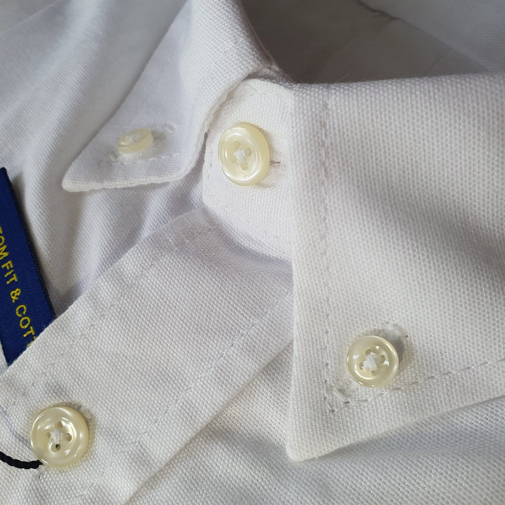 Camisa Ralph Lauren Masculina Oxford Branca Pony Colorido