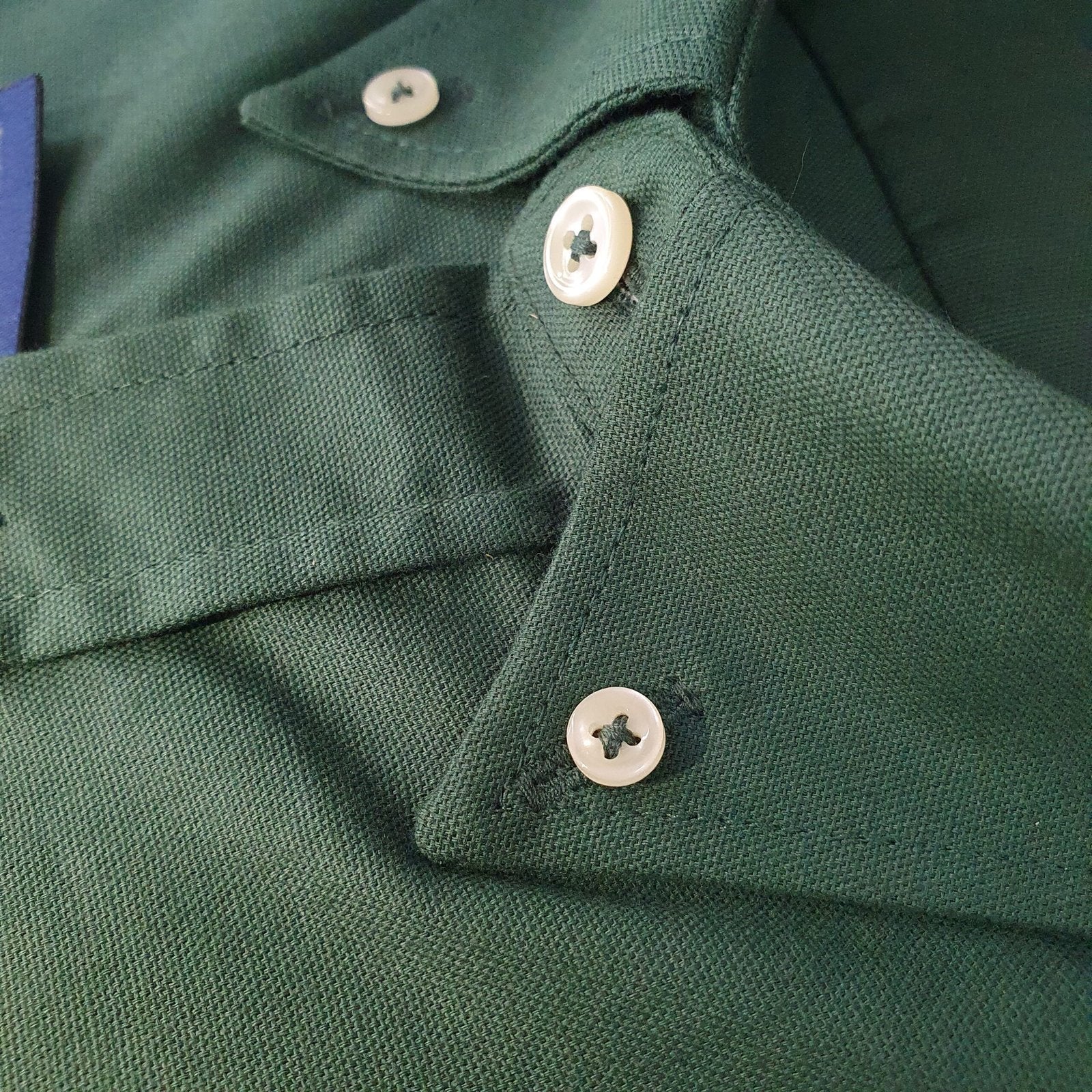 Camisa Ralph Lauren Masculina Oxford Verde Floresta Pony Colorido