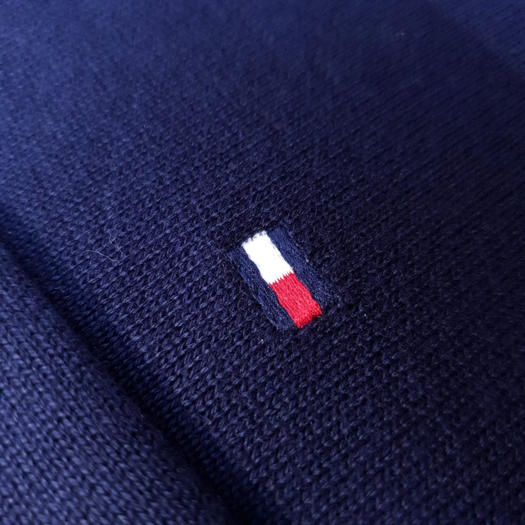 Suéter Tommy Hilfiger Masculino Marinho Clássico Padrão da Marca