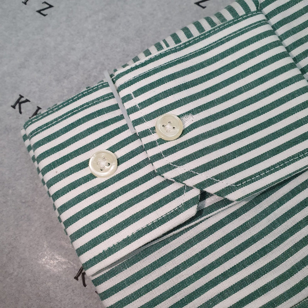 Camisa Ralph Lauren Masculina Verde Listras Americana Pony Vermelho