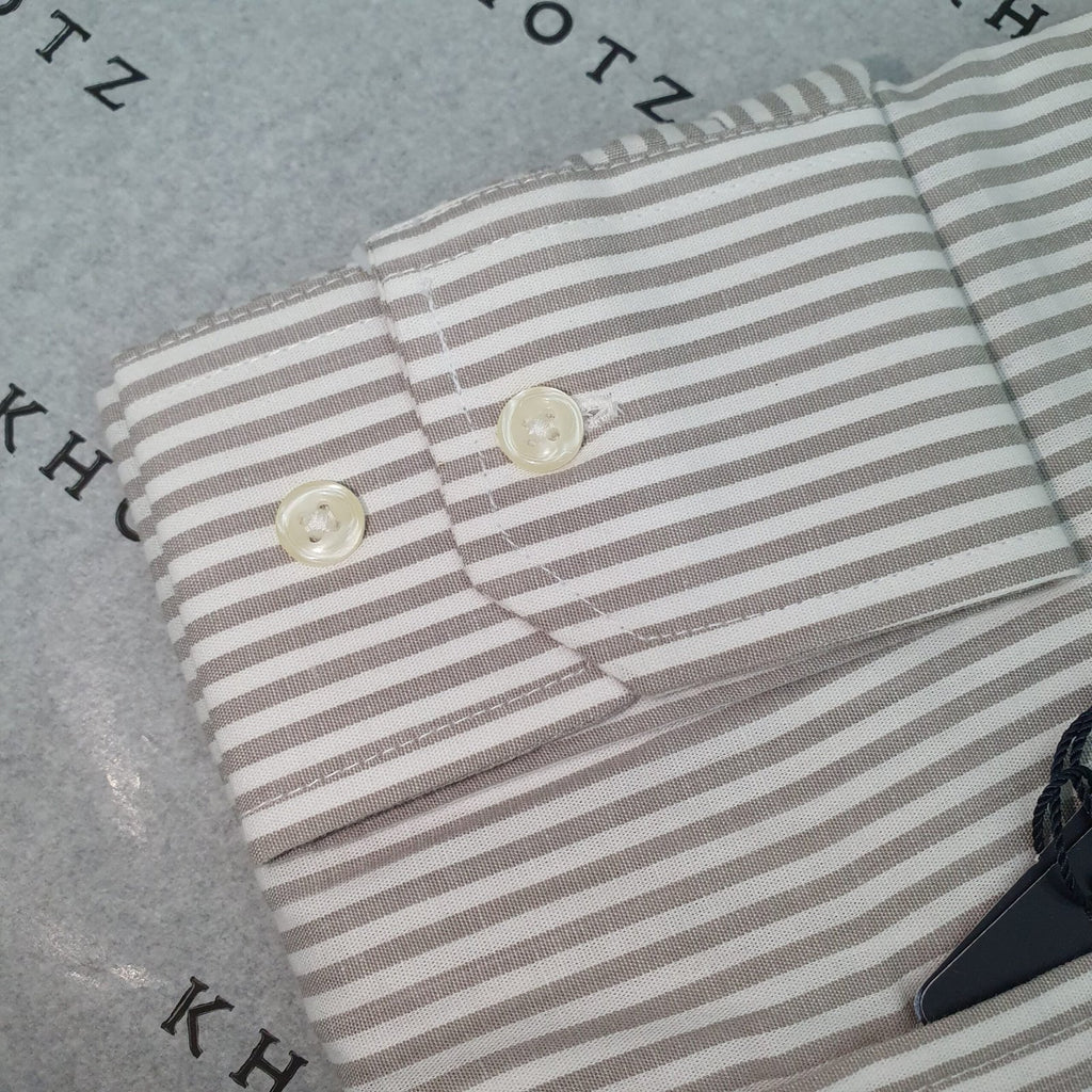 Camisa Ralph Lauren Masculina Cinzenta Listras Americana Pony Chumbo