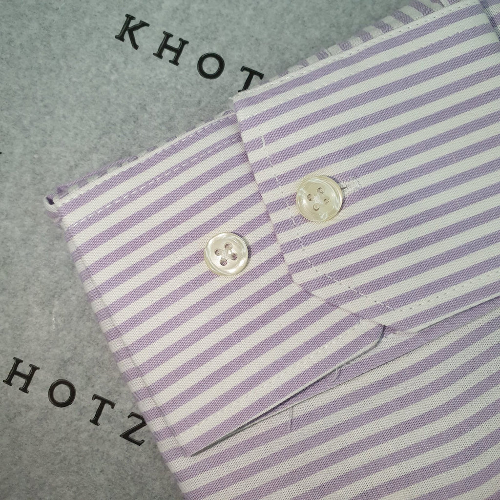 Camisa Ralph Lauren Masculina Lilás Listras Americana Pony Lavanda
