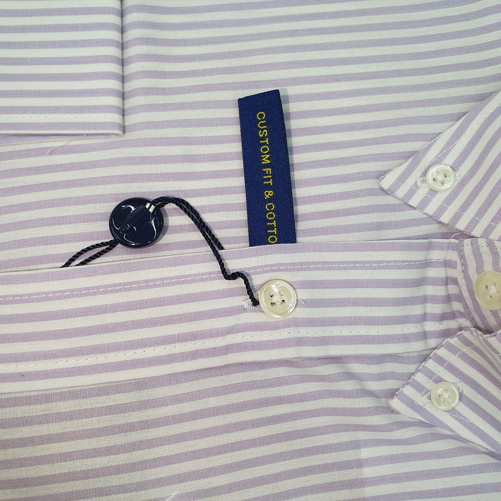 Camisa Ralph Lauren Masculina Lilás Listras Americana Pony Lavanda