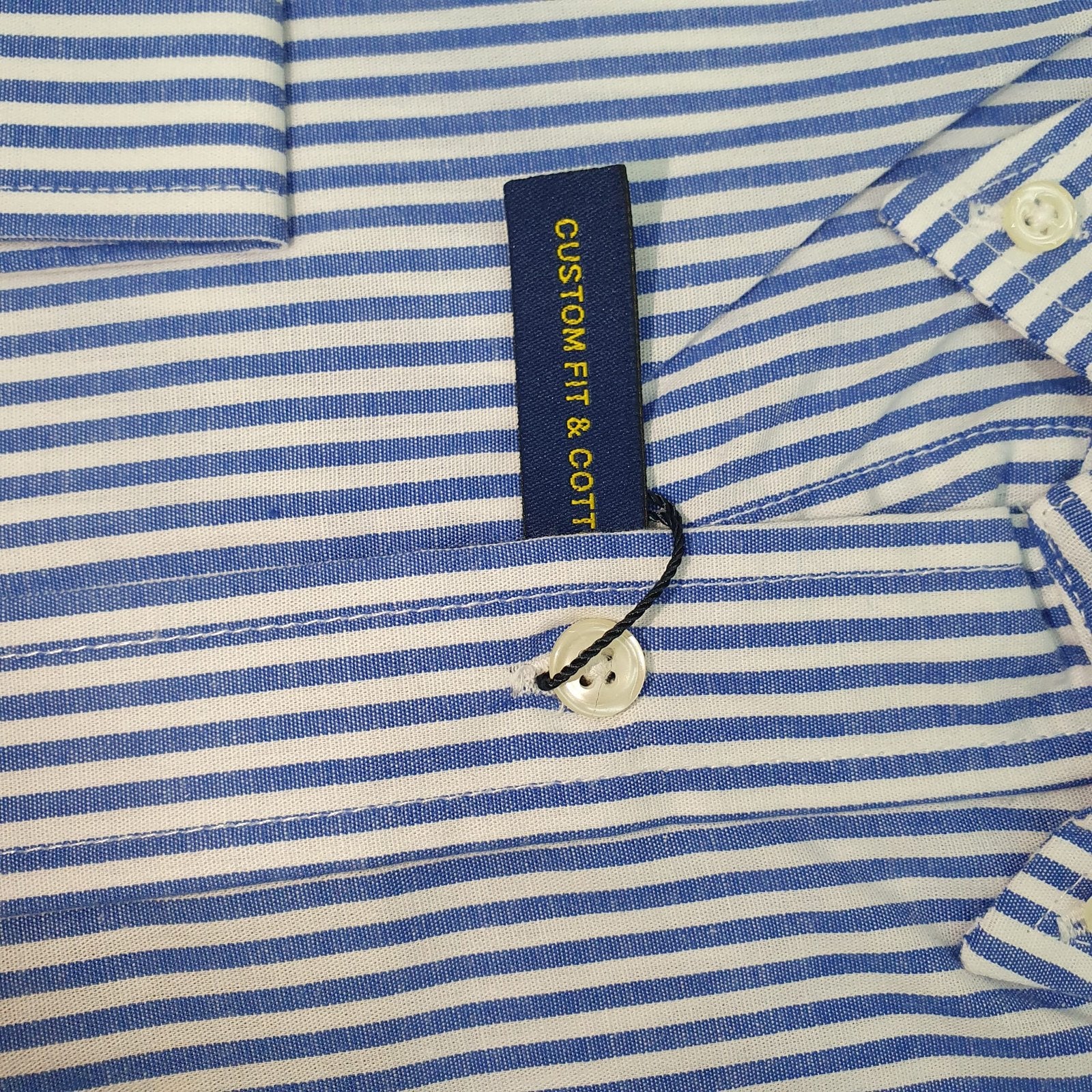Camisa Ralph Lauren Masculina Azul Listras Americana Pony Vermelho