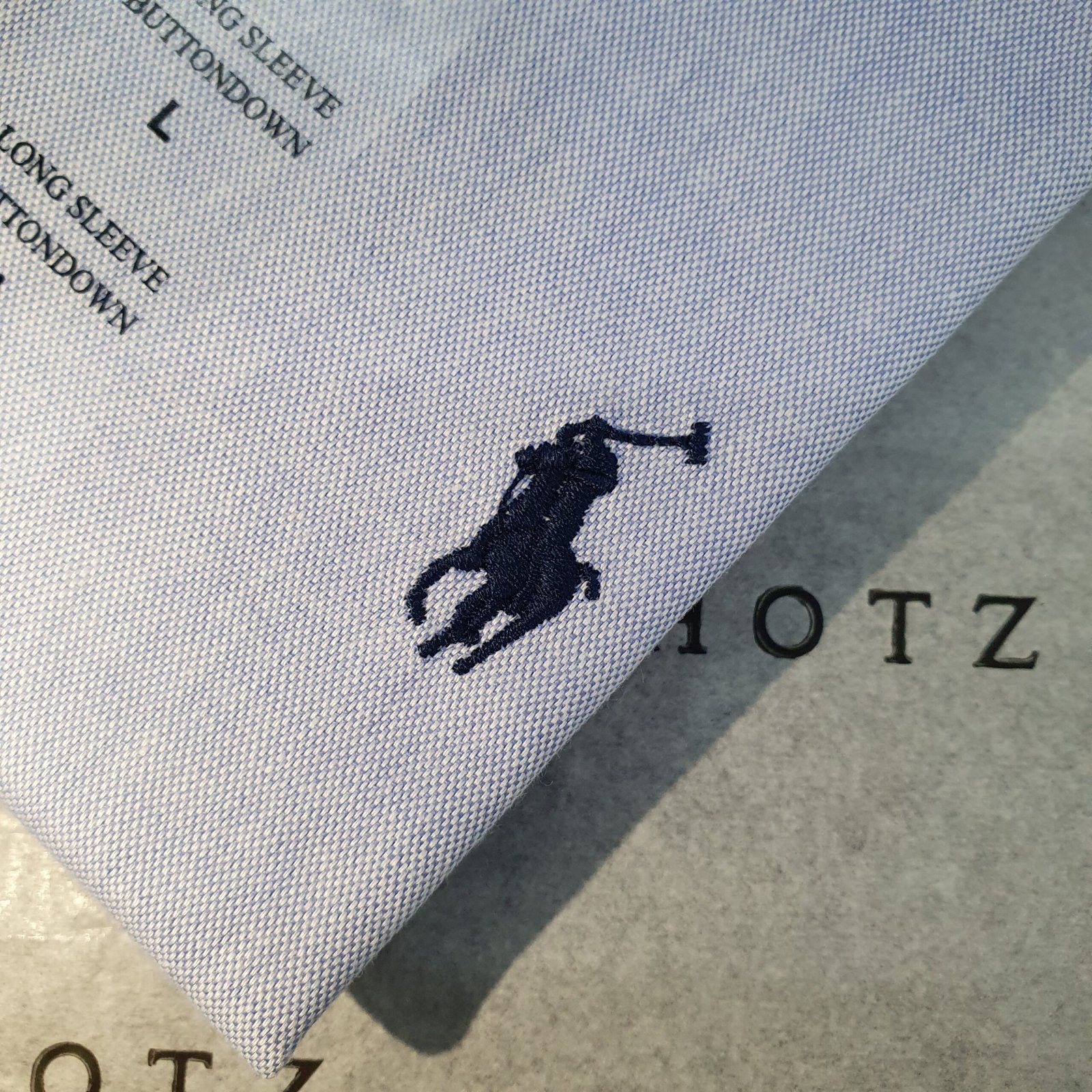 Camisa Ralph Lauren Masculina Oxford Clássico Azul Pony Azul Petróleo