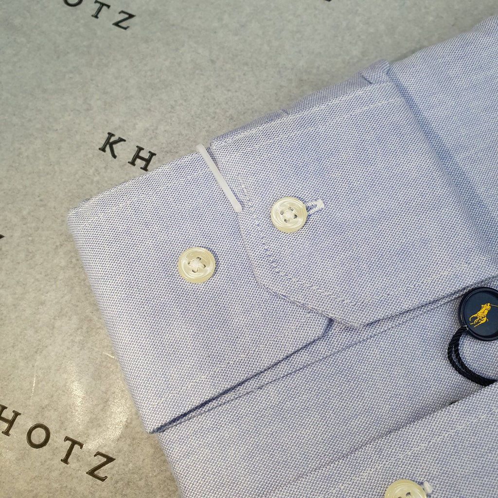 Camisa Ralph Lauren Masculina Oxford Clássico Azul Pony Azul Petróleo