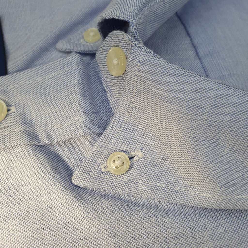 Camisa Ralph Lauren Masculina Oxford Clássico Azul Pony Azul Petróleo