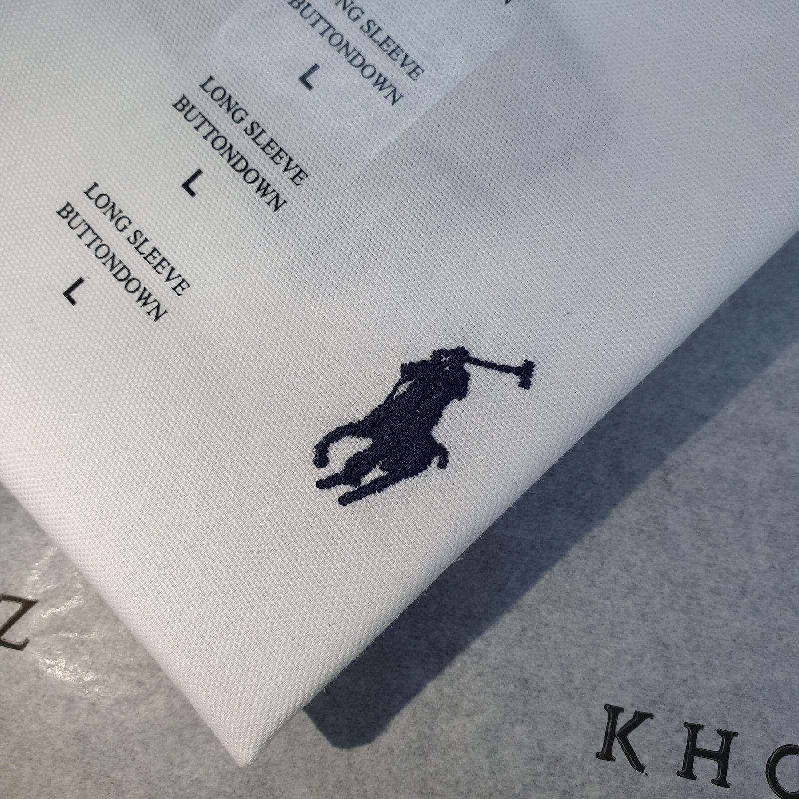 Camisa Ralph Lauren Masculina Oxford Clássico Branca Pony Marinho