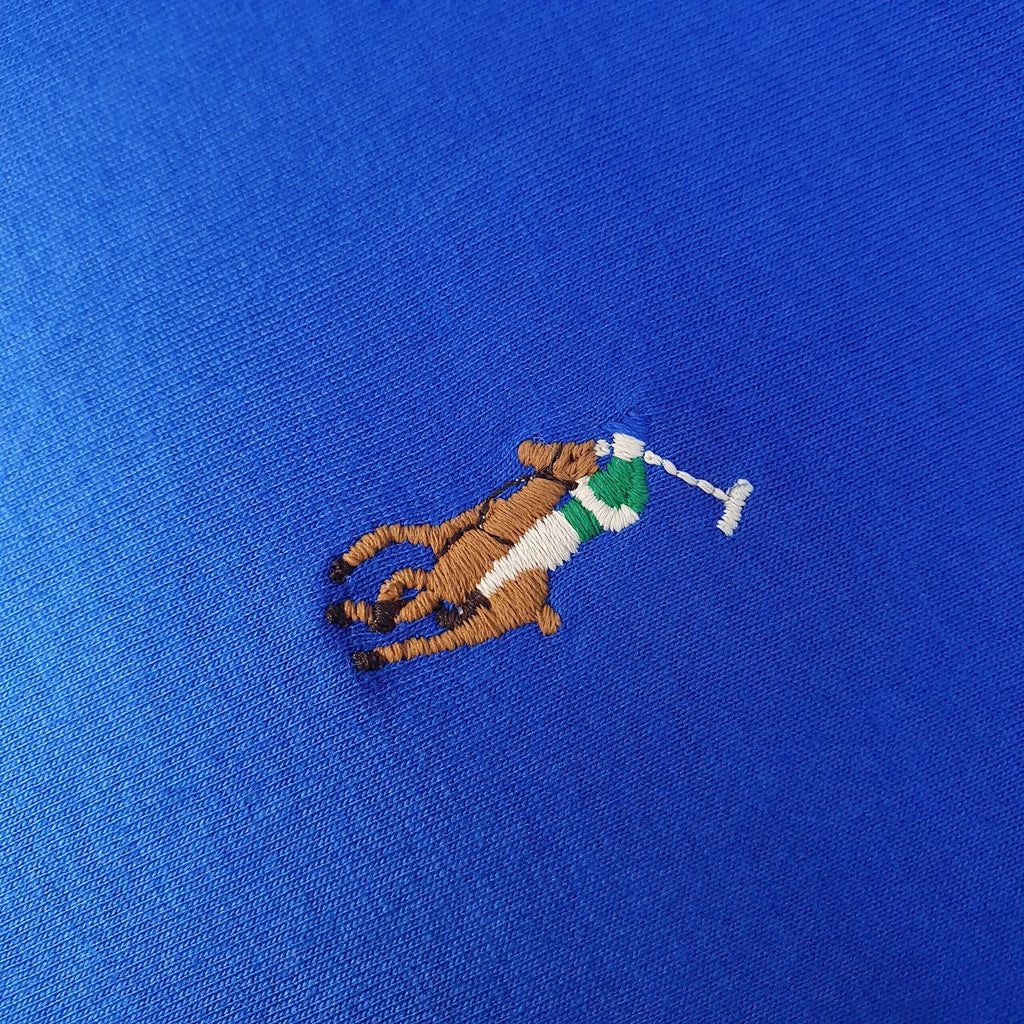 Camiseta Básica Ralph Lauren Masculina Azul Royal Pony Colorido