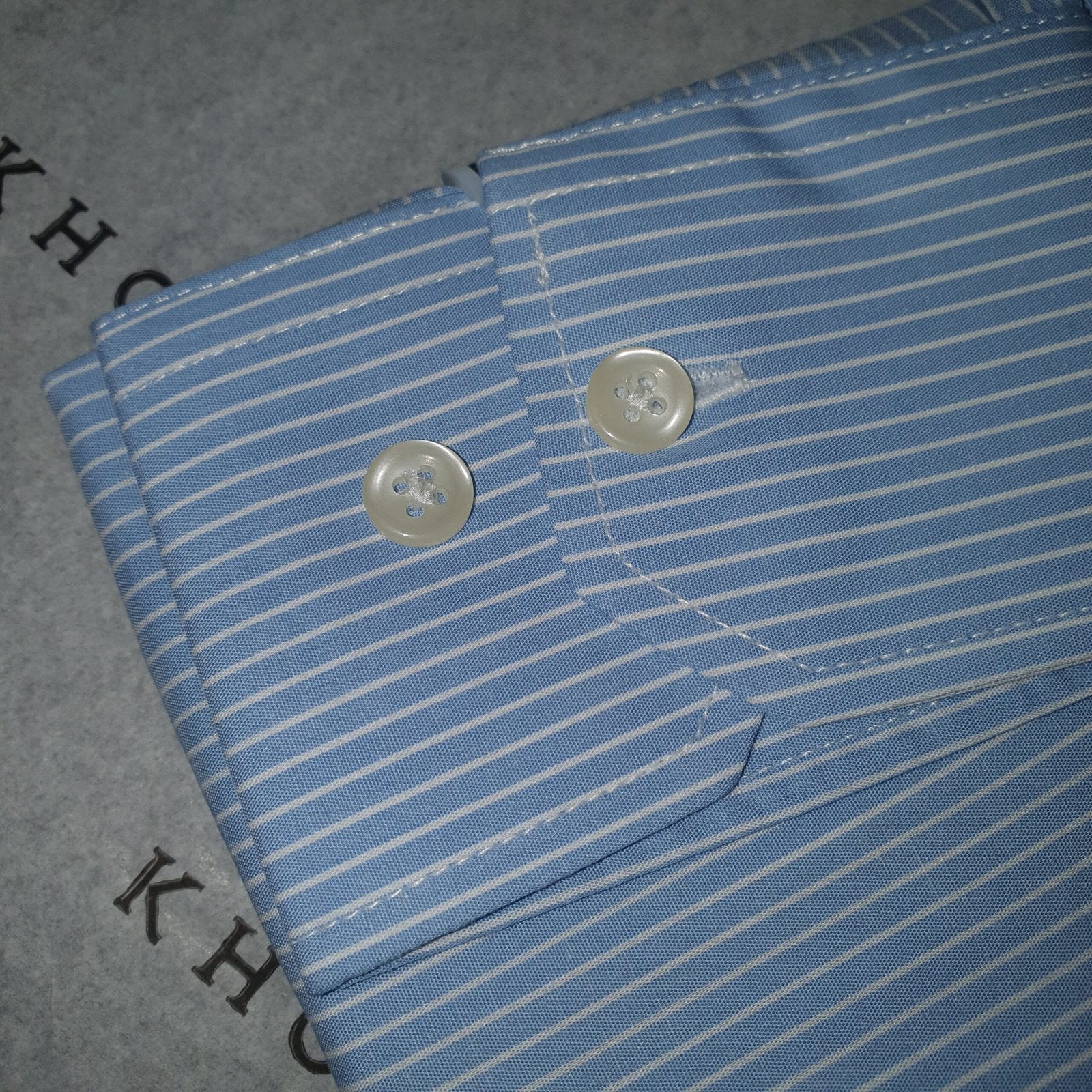 Camisa Ralph Lauren Masculina Azul Bebê Listras Minimalista Pony Rosa