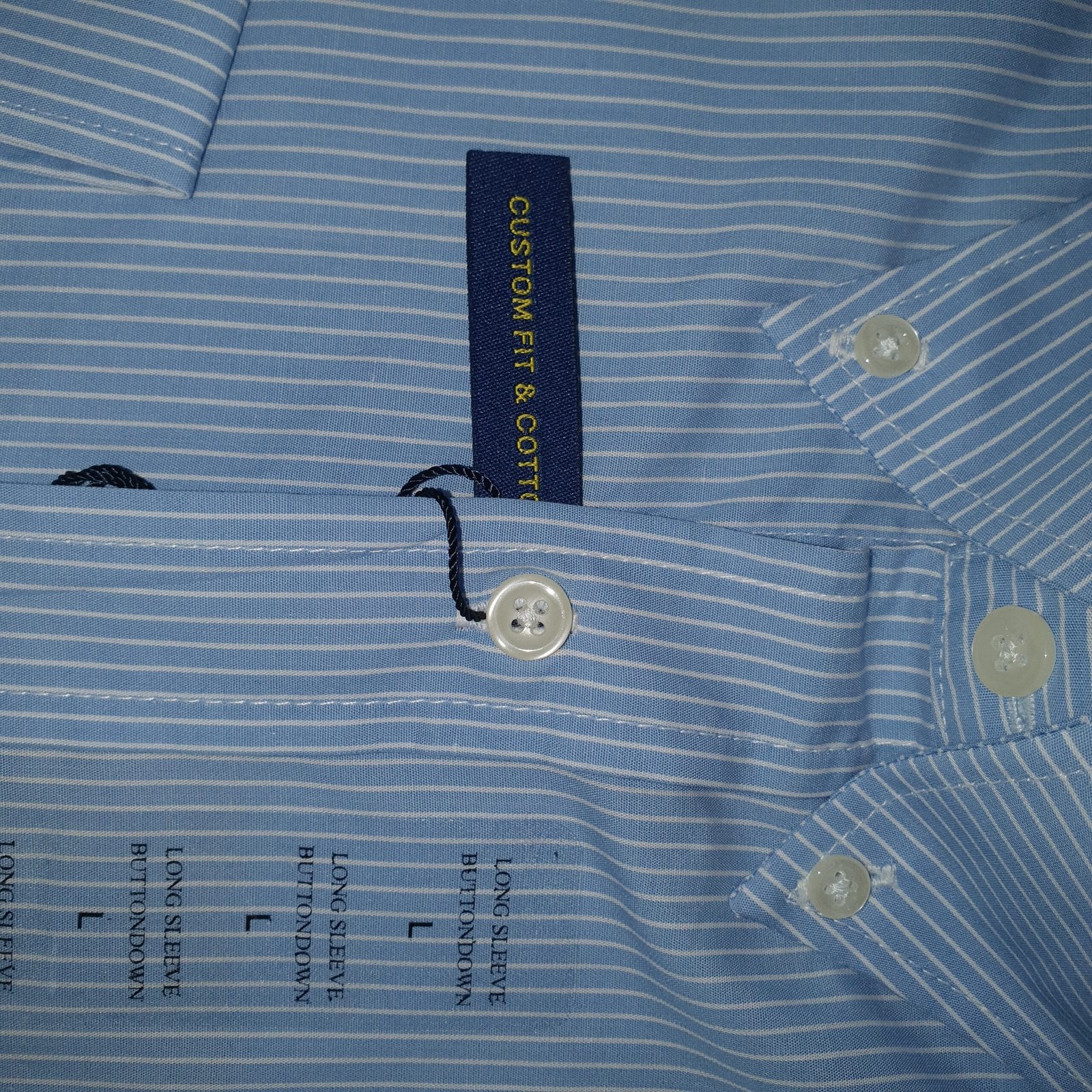 Camisa Ralph Lauren Masculina Azul Bebê Listras Minimalista Pony Rosa
