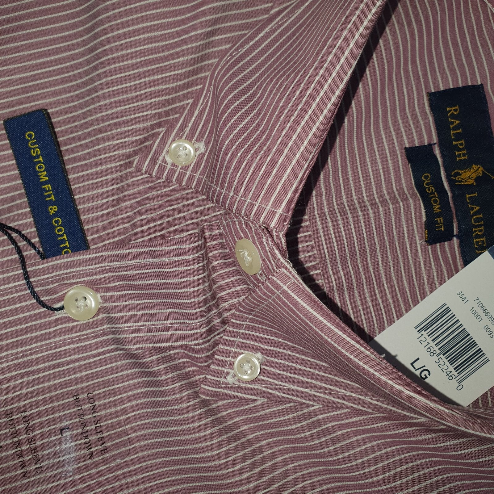 Camisa Ralph Lauren Masculina Uva Listras Minimalista Pony Verde
