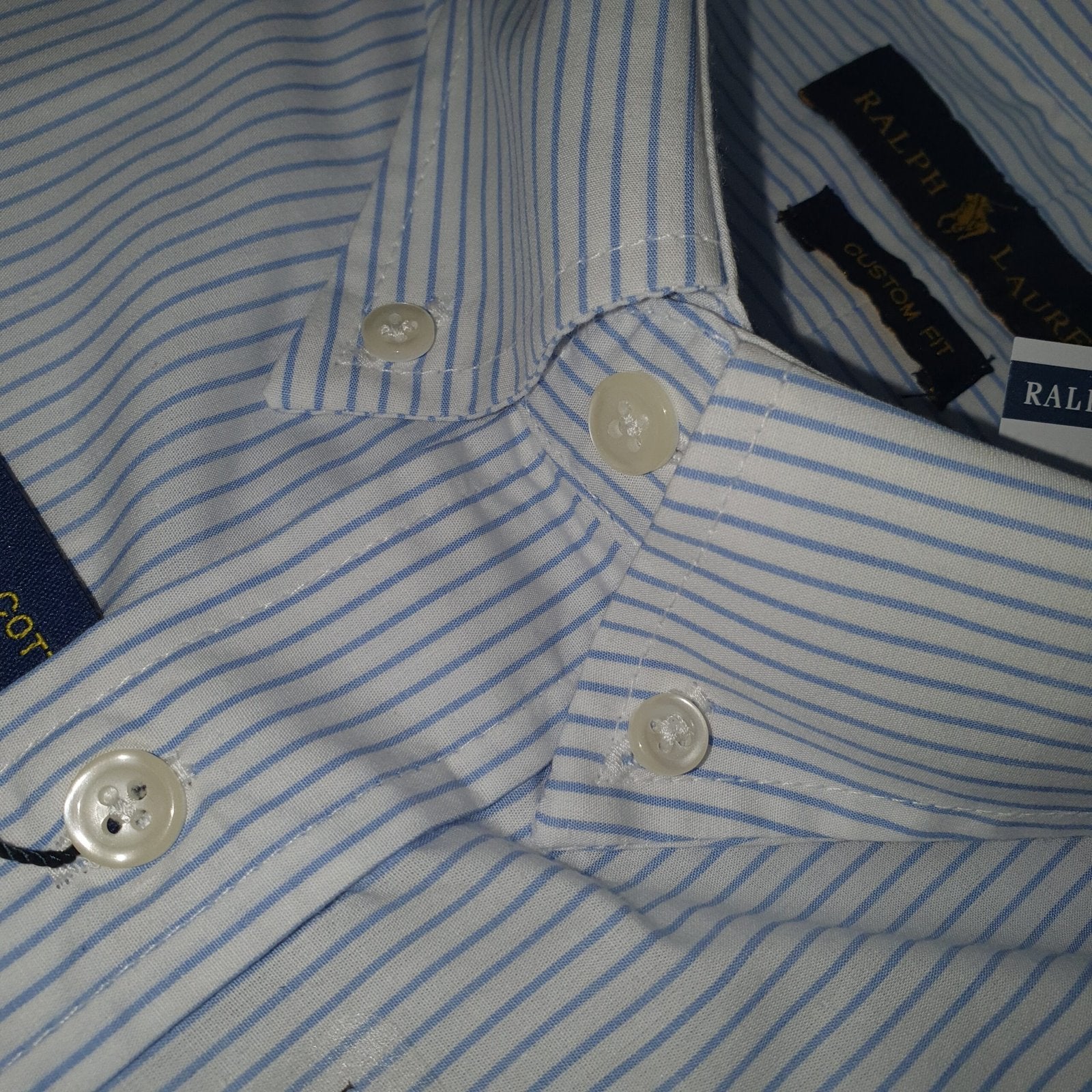 Camisa Ralph Lauren Masculina Branca Listras Executiva Pony Bordô