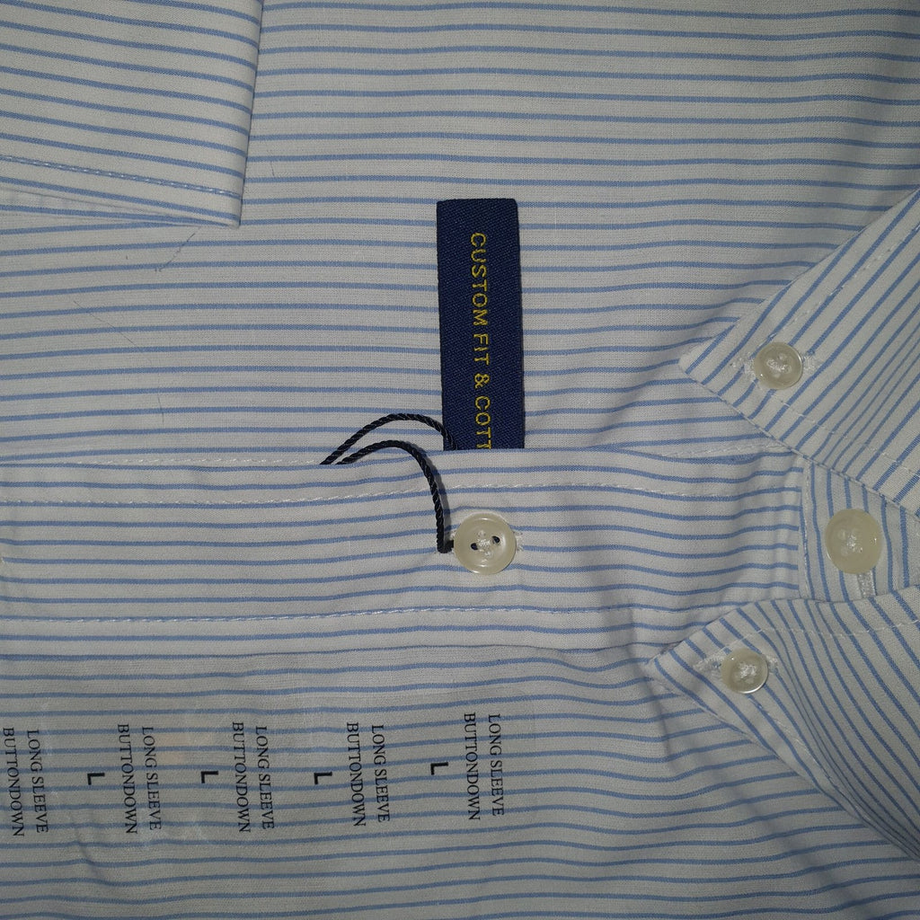 Camisa Ralph Lauren Masculina Branca Listras Executiva Pony Bordô