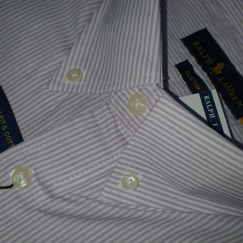 Camisa Ralph Lauren Masculina Listras América Pony Azul Celeste