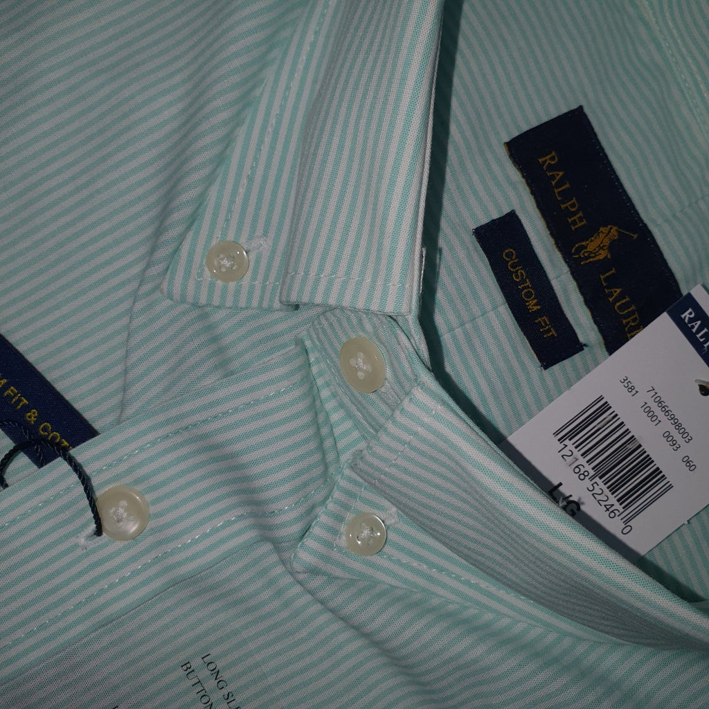 Camisa Ralph Lauren Masculina Listras América Pony Laranja