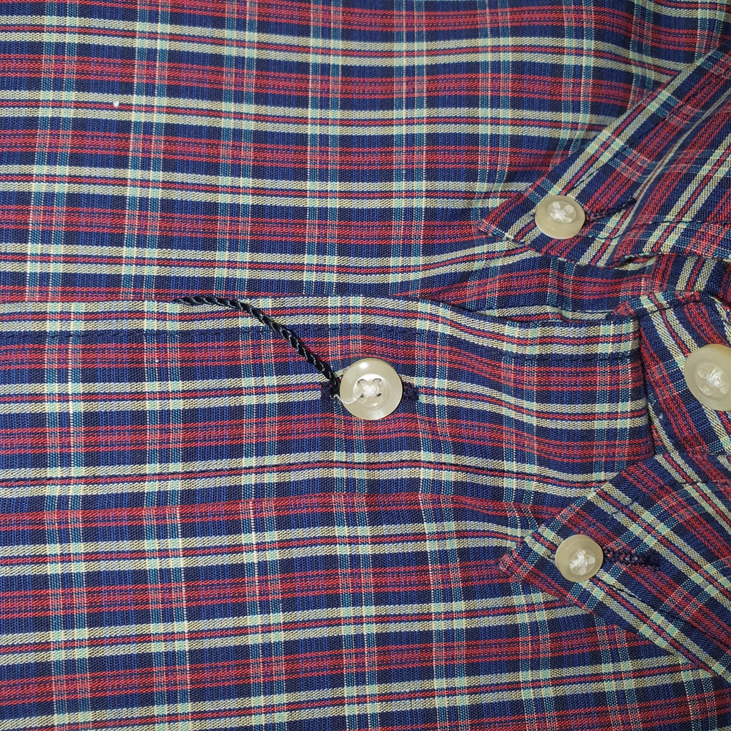 Camisa Ralph Lauren Masculina Xadrez Malbec Pony Branco