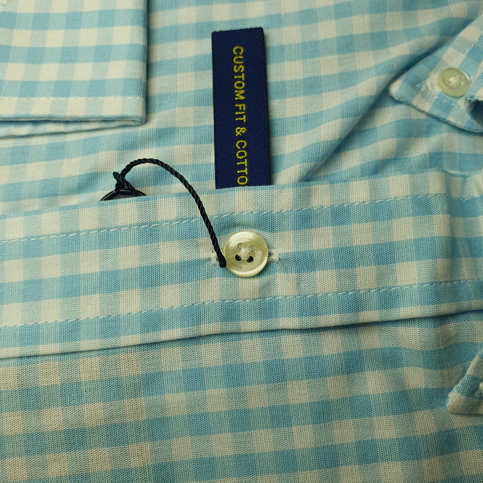 Camisa Ralph Lauren Masculina Xadrez Azul Bebê Pony Amarelo