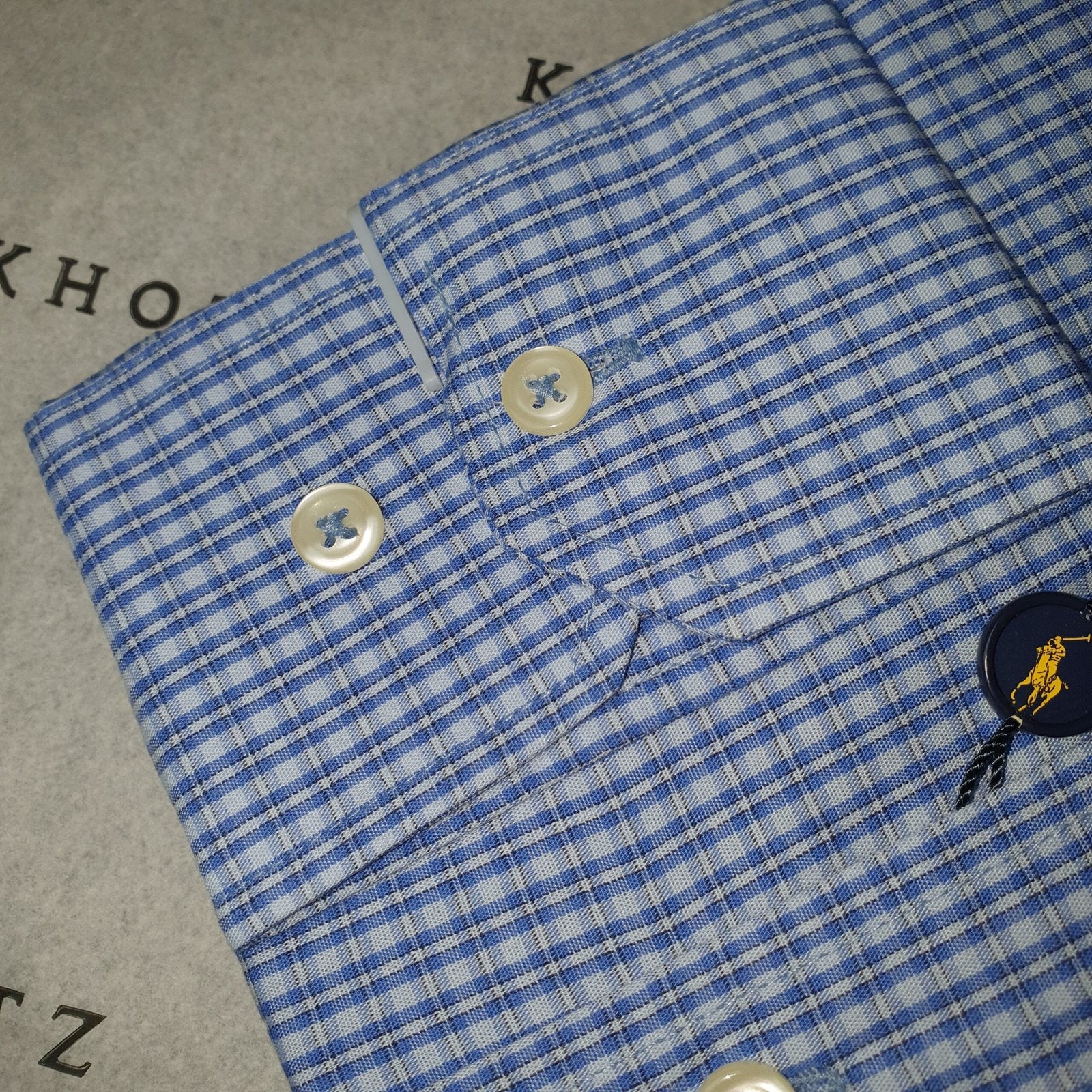 Camisa Ralph Lauren Masculina Azul Celeste Listras Executiva Pony Vermelho