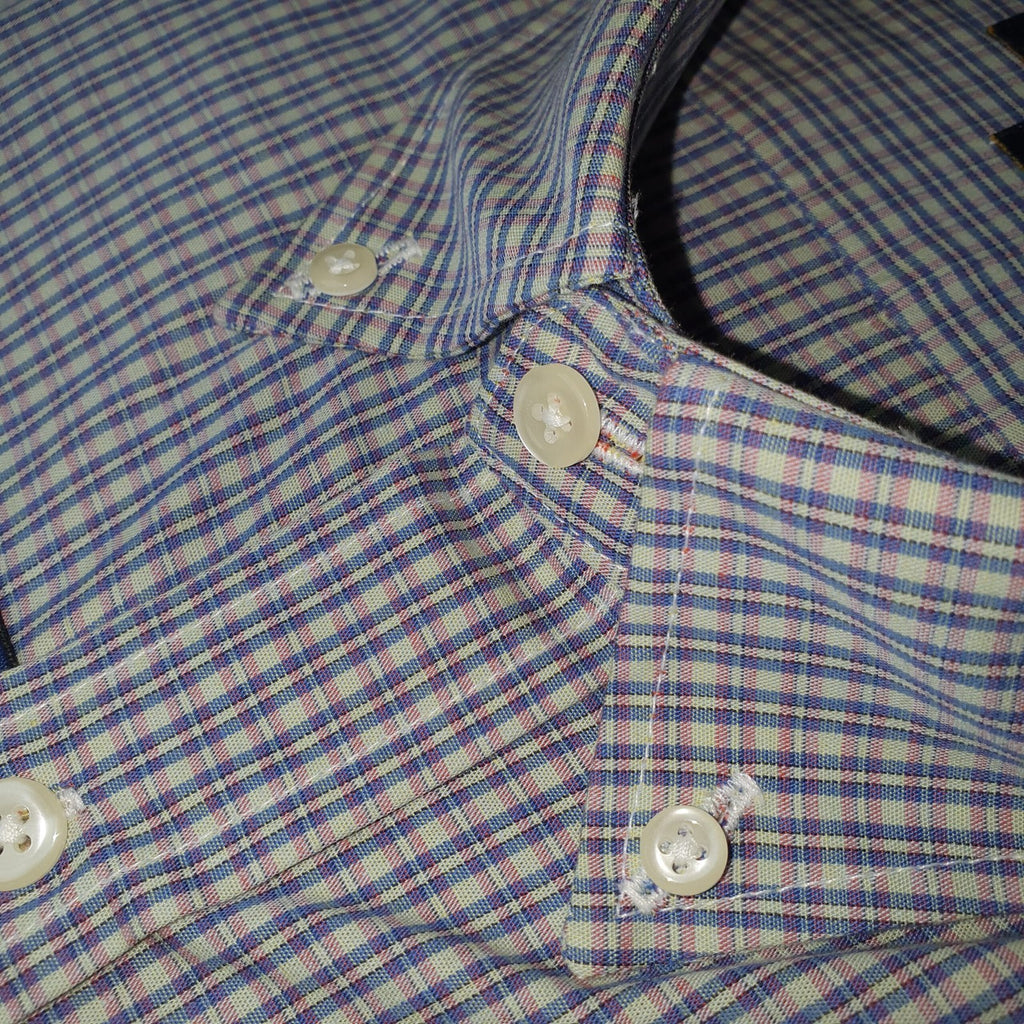 Camisa Ralph Lauren Masculina Cinzenta Listras Executiva Pony Azul