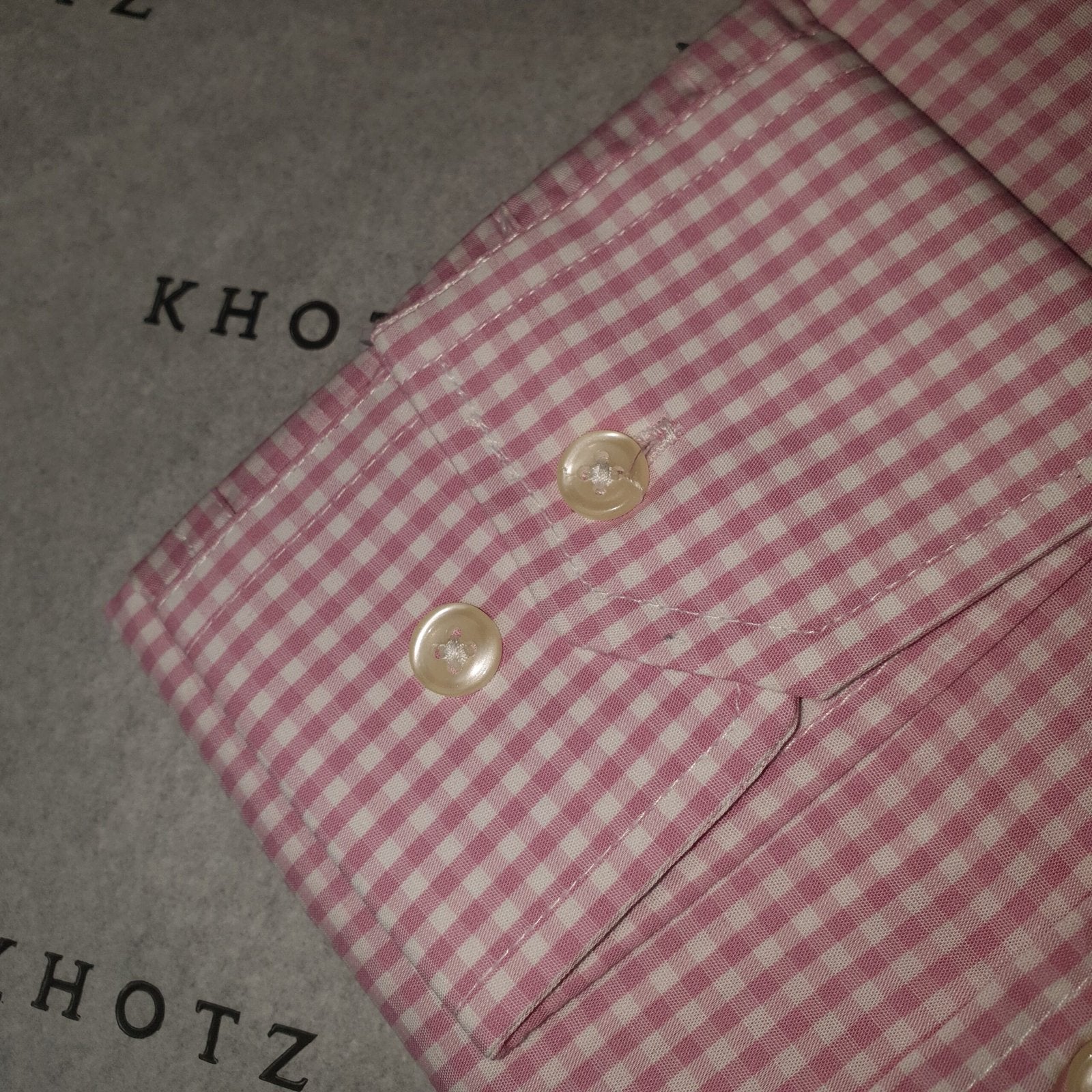 Camisa Ralph Lauren Masculina Micro Xadrez Rosa Pony Preto