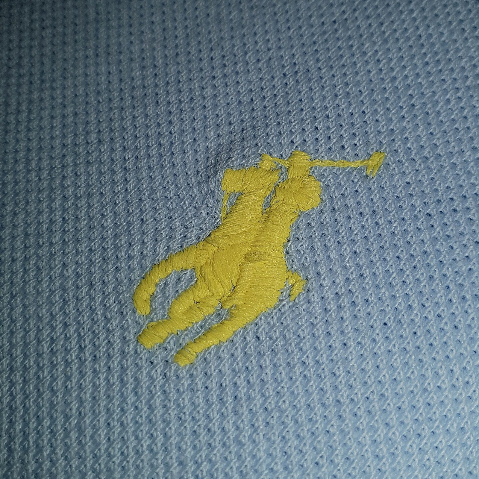 Polo Ralph Lauren Masculina Azul Bebê Pony Amarelo